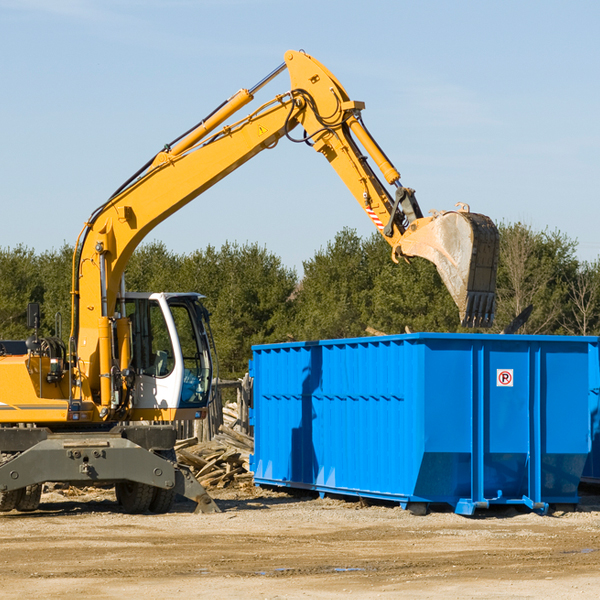 what size residential dumpster rentals are available in New Blaine Arkansas